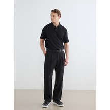 Lcw Vision Siyah Regular Fit Gabardin Erkek Pileli Pantolon
