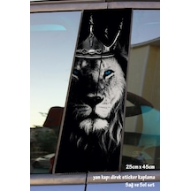 Kral Aslan Oto Folyo Baskı Kaplama Araba Kapı Sticker Set
