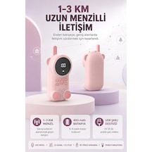 Bebek Telsizi Lcd Ekran Vox İki Yönlü İletişim Usb Şarj Hafif Çok Renkli