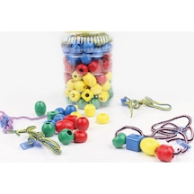 Plastik İpe Boncuk Dizme