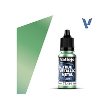 Vallejo 77114 18 Ml. Dusken Green, Light, True Metallic Metal Tmm Serisi Model Boyası Renkli