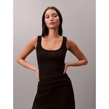 Calvin Klein Kadın Marka Logolu Günlük Kullanıma Uygun Siyah Body Lv044f210g Ub1