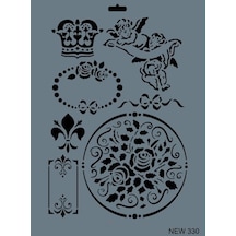 Mey İthalat Rich New Seri N-330 Stencil 35x25 Cm