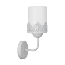 Rustik Retro Modern Model Şık Beyaz Aplik Beyaz Cam Taçlı