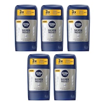 Nivea Silver Protect 48H Erkek Roll-On Deodorant 5 x 50 ML