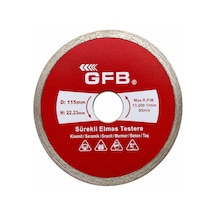 Gfb Sürekli Turbo Elmas Mermer Granit Kesici Disk 115 Mm