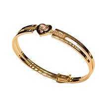 Hakan Güler Kuyumculuk Altın Kalpli Kaburga Kelepçe Bilezik Sarı Altın