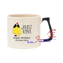 Kişiye Özel Siyah Lüks Kupa, Doğum Günü Hediyesi Kupa D Serisi