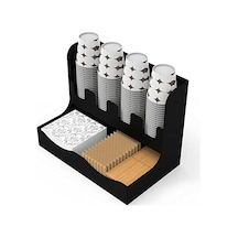Metal Çay Ve Kahve Organizasyon Standı 16oz Siyah 0