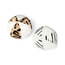 Karlie Peluş Desenli Köpek Oyun Topu 11 CM Çok Renkli