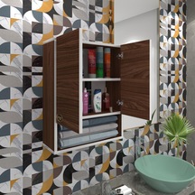 Kenzlife Banyo Ecza Dolabı Bakunin Cvz 60 40 20 Mutfak M Üst Arkalıklı Alt Arkalıksız Ceviz