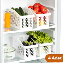 Porsima Org-23 4'lü Çok Amaçlı Dolap İçi Düzenleyici Organizer Beyaz