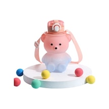 Ayıcık Pipetli Su Matarası Tdrtr Renkli