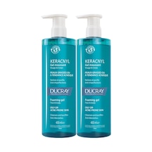 Ducray Keracnyl Gel Yağlı Ve Akneli Ciltler İçin Temizleme Jeli 400ml 2 Adet