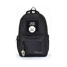 Elatae Unisex Ortopedik Çok Gözlü Günlük Seyahat Okul Sırt Çantası Siyah 51691
