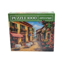 Neverland 1000 Parça Puzzle- Sunny Cafe Street Güneşli Kafe Sokağı