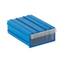 Plastik Çekmece Mavi Şeffaf 85x122x41mm