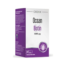 Orzax Ocean Biotin 5000 Mcg 60 Kapsül Orzax Ocean Biotin 5000 Mcg 60 Kapsül
