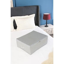 Serstil Büyük Boy Baza Altı Antrasit Çizgili Hurç 62 X 46 X 22 Cm Gri Çizgili
