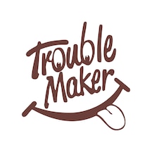 Trouble Maker Sticker 17x17 Cm Kahverengi