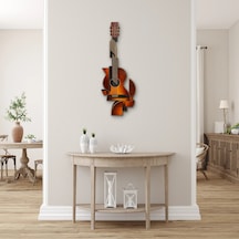Geometrik Gitar - Metal Tablo - Dec0188 33 X 90 Cm Çok Renkli