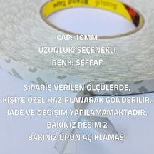 10 MM 1mt Çift Taraflı Bant Ekran Cam Kasakapak Tamir Bantı-şeffaf 1 Metre-Tamir Seti Hariç