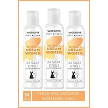 Watsons Invisible Fresh 24 Saat Etkili Kadın Deodorant Sprey 150 Ml X3 Adet