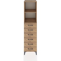 Hyperion Dolap 2 Raflı 6 Çekmeceli 44x44x182 Çam-çam Çam
