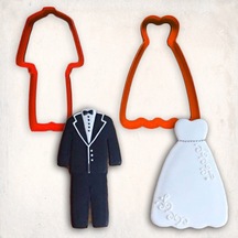 Gelin Damat Kostüm Kurabiye Kalıp Set 2 Li