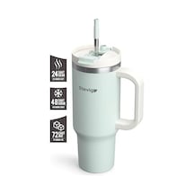 2 Moods Tuck-in Tumbler Sızdırmaz Çelik Termos 900 Ml Sprout Green St-240 Açık Bej