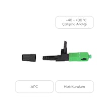 Alfafonet Sc/apc Fiber Optik Fast Connector 1 Paket - 10 Adet