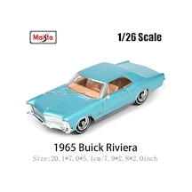 Maisto 1:26 1965 Buick Riviera Alaşım Araba Modeli El Sanatları Dekorasyon 1965 Buick Riviera