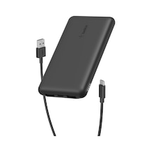 Usb-c Taşınabilir Powerbank, 10000 Mah, 1 Usb C Bağlantı Noktası Ve 15w&apos A Kadar 2 Usb A Bağlantı Noktası, 14 Pro/14 Pro Max/13, Airpods, İpad, Galaxy S21/ultra Uyumlu - Siyah