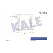 KALE OTO Radyatör 381200 Klima Radyatörü Mercedes W638 Vito V200 V200Cdı 108Cdı 110Cdı 110Td 112Cdı 113 96- 519X550X16