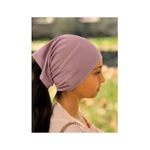 Aldaıyr Dikişli Hazır Pratik Geçmeli Düz Çocuk Boru Bone Koyu Pembe