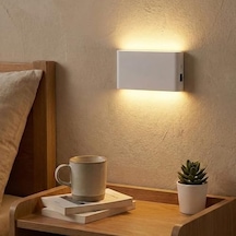 Amber Led İki Yönlü Şarj Edilebilir Mıknatıslı Sensörlü Aplik 2700k Günışığı, On-off Ve Sensör Modu 2 Adet Enerji Sınıfı A 10 Parça Siyah