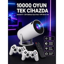 4k Wireless Çift Kollu Kumandalı Oyun Projeksiyonu Retro Video Oyunu Yeni Nesil