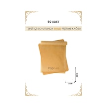 Ağartılmamış Fırın Pişirme Kağıdı 50 Adet Tepsi İçi Botuyunda 37x30 L Boy Gold Kalite