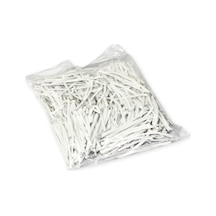 Pvc Kaplama Tel Klips - Torba Kablo Ağız Bağlama Teli 9 Cm 500 Adet Beyaz 8 X 14 Cm
