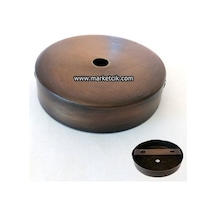 Avize. Abajur için Yuvarlak Eskitme Metal Rozans 12 Cm