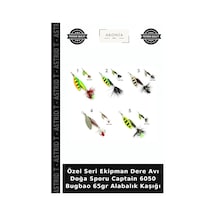 Özel Seri Ekipman Dere Avı Doğa Sporu Captain 6050 Bugbao 65gr Alabalık Kaşığı