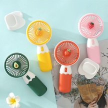 Robeve Mini Fan Masaüstü Taşınabilir Telefon Stantlı Vantilatör 2si 1 Arada Taşınabilir Masaüstü Fan