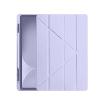 Apple İpad Pro 11 2024 Kılıf Kalemlikli Hugo Tablet Kılıfı - Lila Diğer