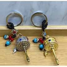 Diğer Metal Feng Shui Şans Çarkı Anahtarlık Model 3 Renkli