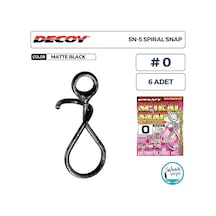 Decoy Sn-5 Spiral Snap Klips 0 10lb 6 Adet