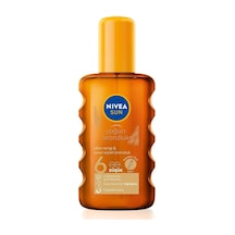 Nıvea Sun Karoten Özlü Yoğun Bronzlaştırıcı Güneş Yağ Sprey 200ml, E Vitamini,doğal Ve Altın Rengi Bronzluk