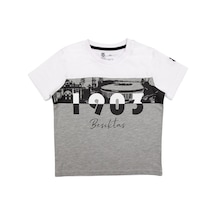 Galatasaray Beşiktaş Çocuk T-shirt Beyaz - Gri
