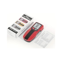 Motion003 Kırmızı Çok Fonksiyonlu El Tipi Duvar Metal Dedektörü Çivi Bulucu Ahşap Algılama Canlı Kablo Derinlik Ölçüm Ac Modu Pil Güçlü Tarama Cihazı