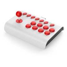 Beyaz Kırmızı Yükseltilmiş-6 In 1 Retro Arcade Konsol Oyunu Joystick Rocker Nintendo Switch Ps4 Ps3 Pc İçin Kablos