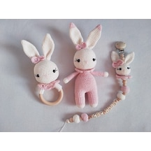 Amigurumi Kiz Tavsan Yenidoğan Set